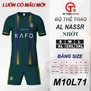 ÁO THỂ THAO CLB AL NASSR MÀU NHỚT