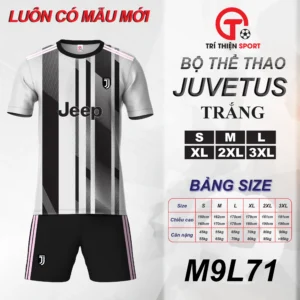 ÁO THỂ THAO CLB JUVETUS MÀU TRẮNG