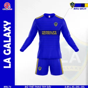 áo thể thao tay dài câu lạc bộ LA Galaxy màu bích