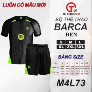 gam màu neon năng động nổi bật, barcelona đen phối neon xanh chuối