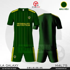 áo thể thao câu lạc bộ la galaxy màu rêu