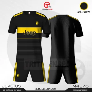 áo thể thao câu lạc bộ juvetus màu đen