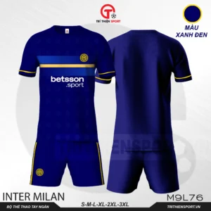 áo thể thao câu lạc bộ inter milan màu xanh đen