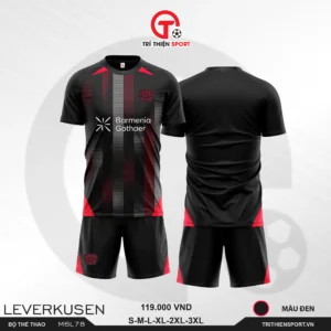 áo thể thao clb leverkusen màu đen