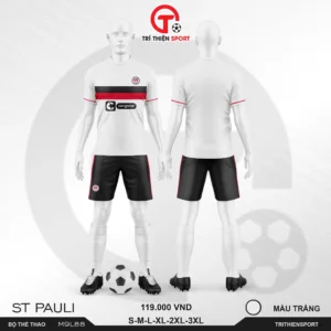 bộ thể thao CLB St. Pauli màu trắng