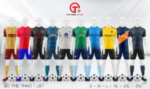bộ quần áo thể thao theo môn bóng đá