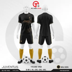 bộ quần áo thể thao CLB Juventus màu đen